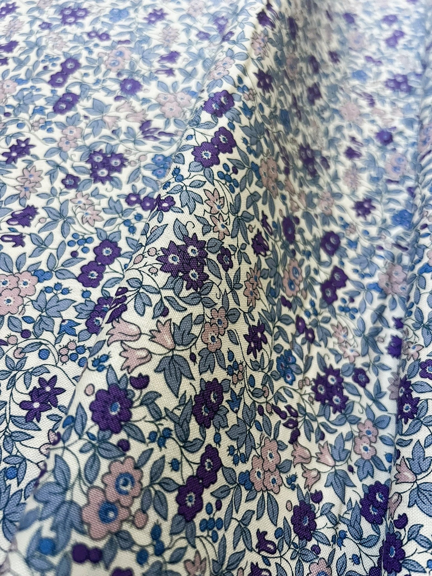 Liberty Fabric Everlasting - Forget Me Not Blossom purple