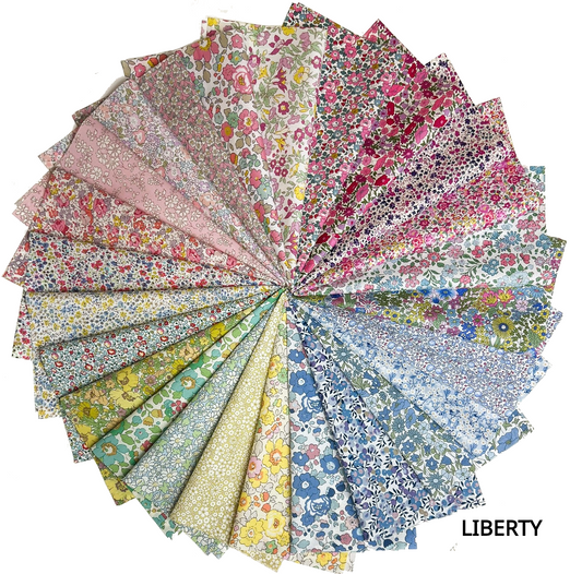 25 Liberty Fabric Tana Lawn® 10 inch Layer Cake Pastel Squares