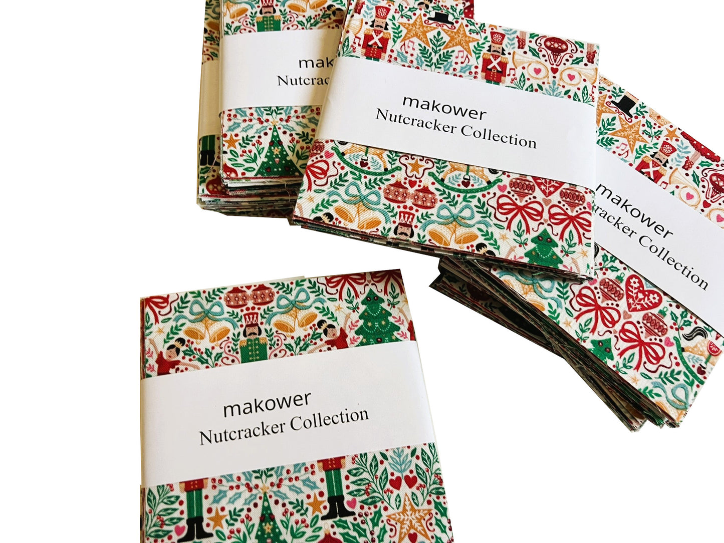 Makower Nutcracker Christmas Collection - Charm Pack