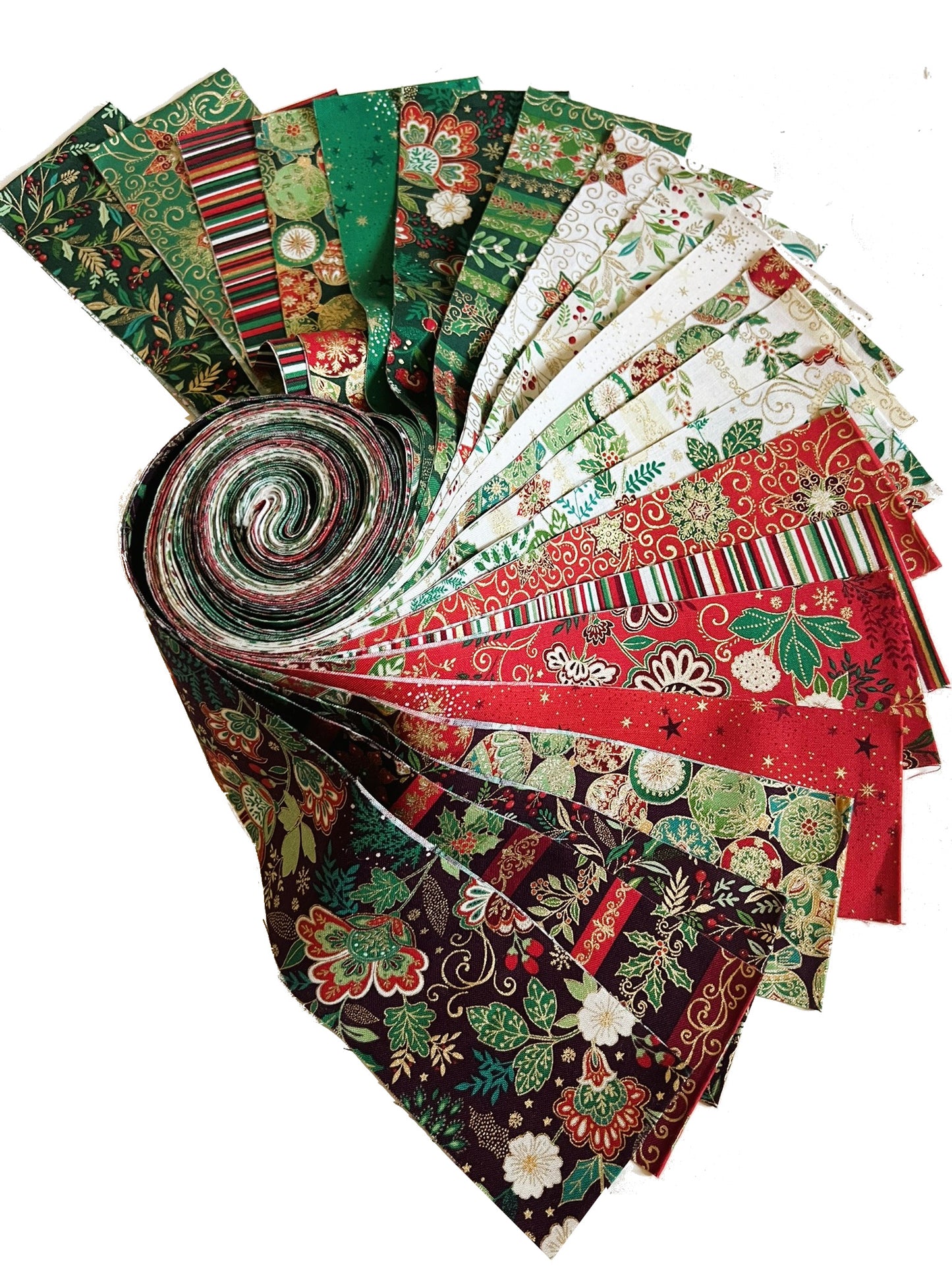 Makower Adorn Christmas Collection - Jelly Roll
