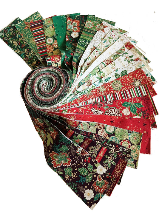 Makower Adorn Christmas Collection - Jelly Roll