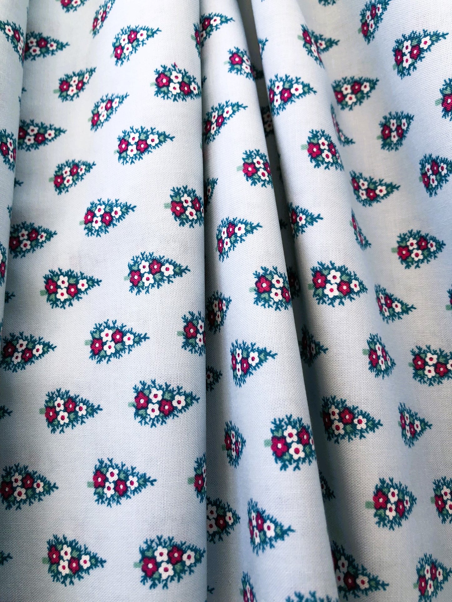 Liberty Christmas Fabric - Winter Pine blue Fabric