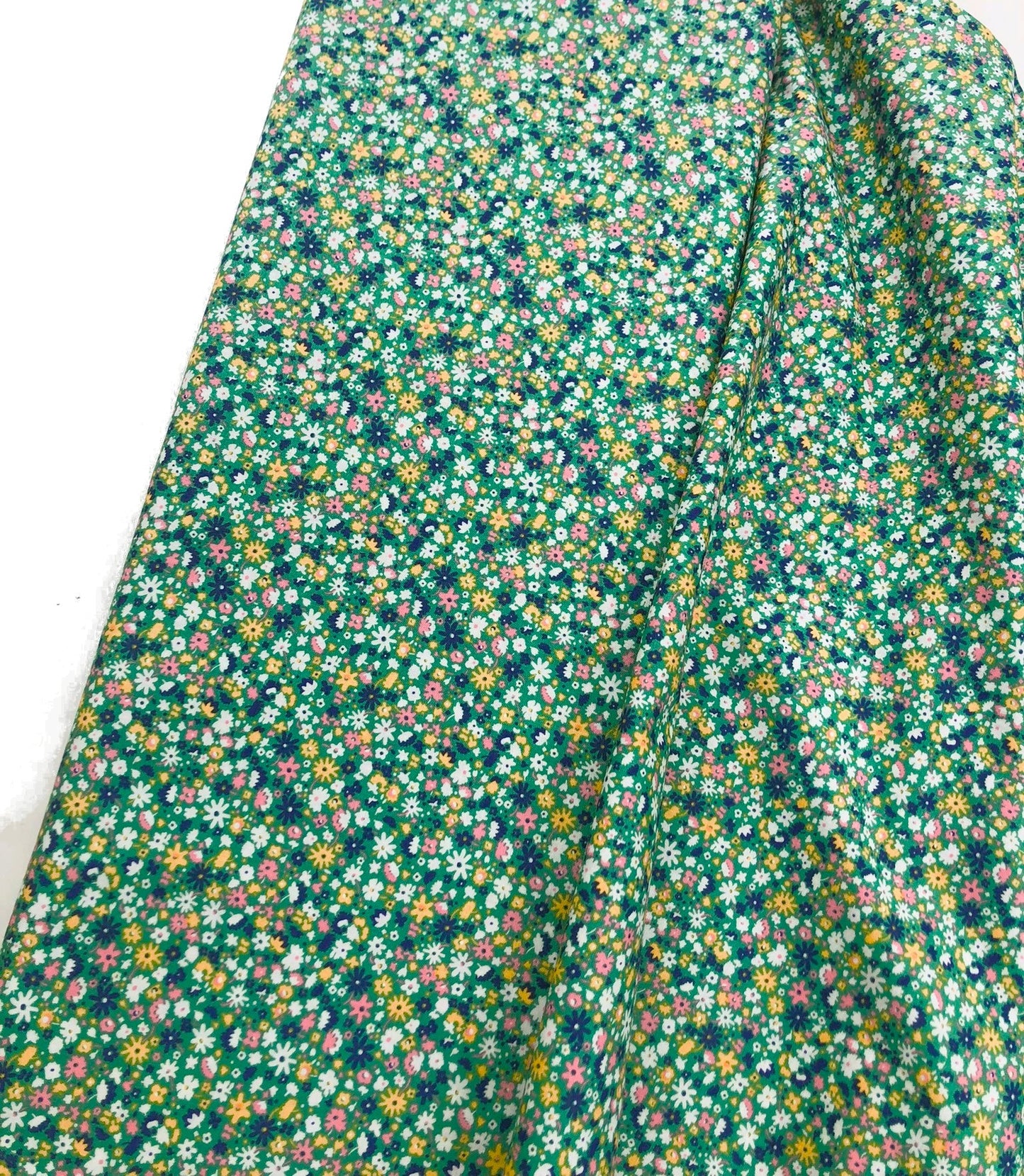 Liberty Fabric Carnaby Collection  - Green Fluttering Floral