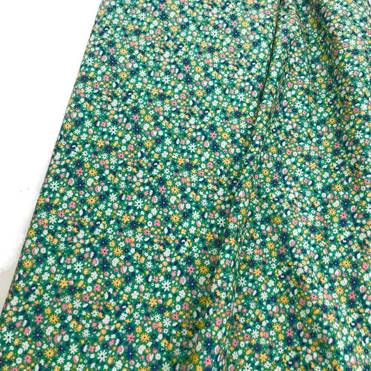 Liberty Fabric Carnaby Collection  - Green Fluttering Floral