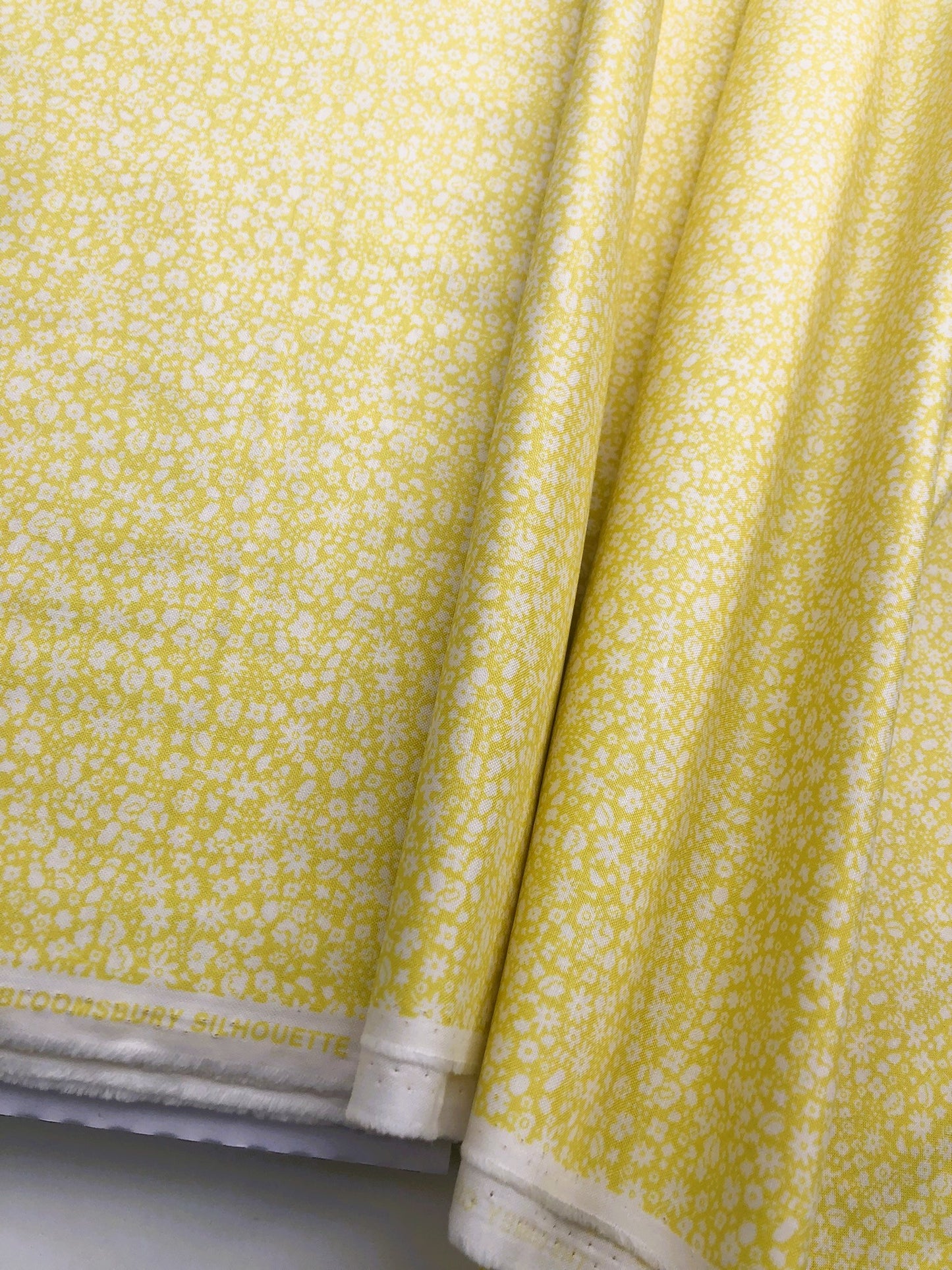 Liberty Fabric Carnaby Collection  - Yellow Bloomsbury Silhouette