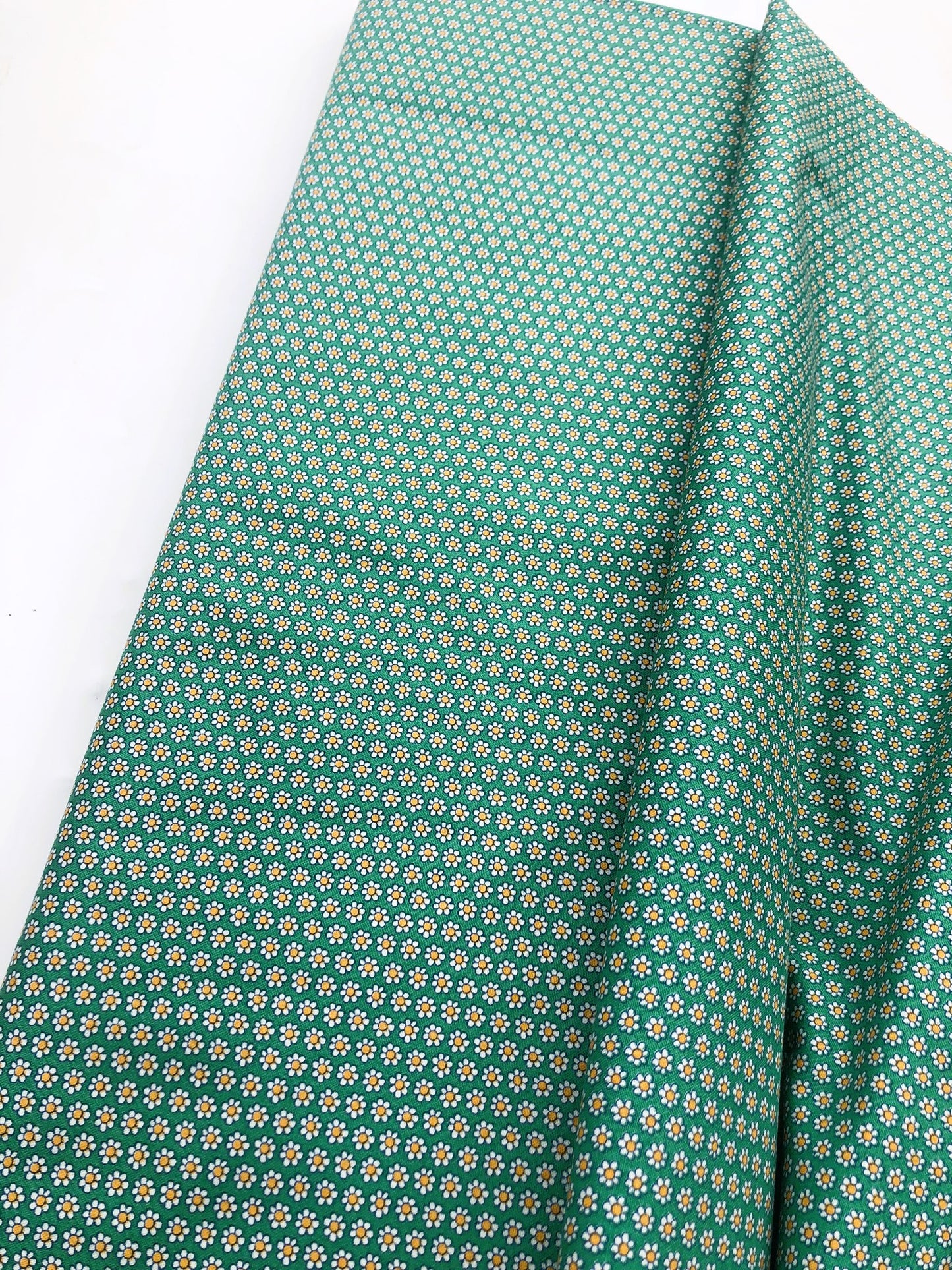 Liberty Fabric Carnaby Collection  - Green Daisy Dot
