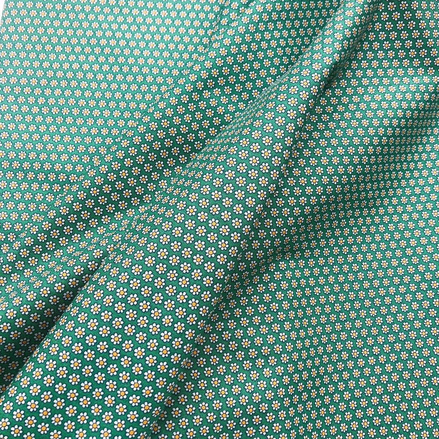 Liberty Fabric Carnaby Collection  - Green Daisy Dot