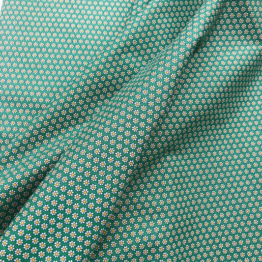 Liberty Fabric Carnaby Collection  - Green Daisy Dot