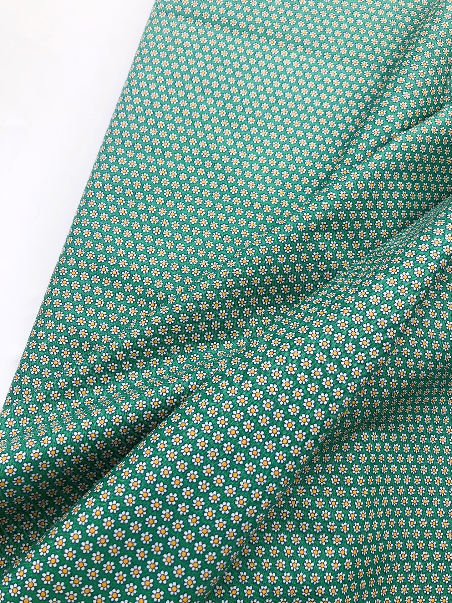 Liberty Fabric Carnaby Collection  - Green Daisy Dot