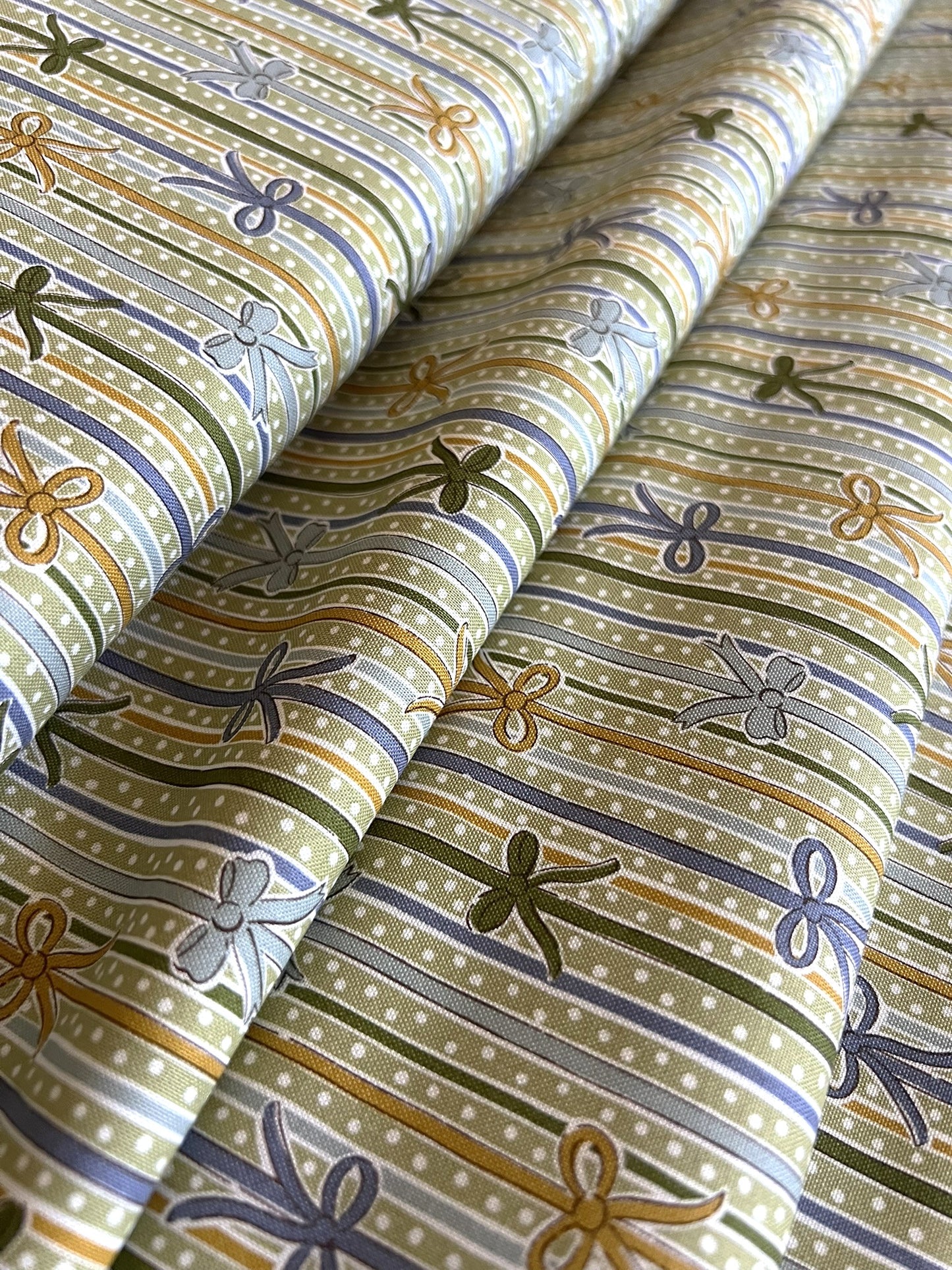 Liberty Christmas Fabric - Festive Magic Collection, Ribbon Stripe B