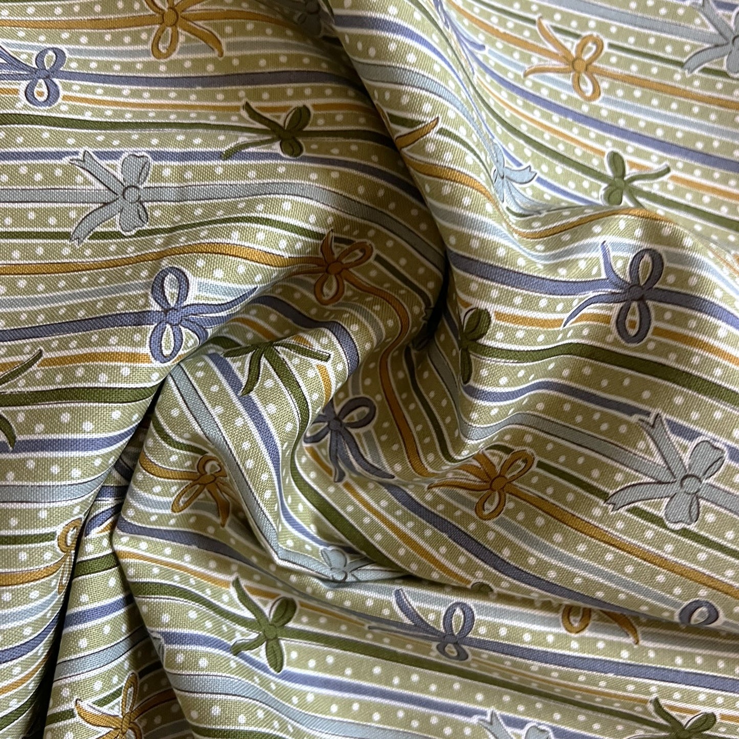 Liberty Christmas Fabric - Festive Magic Collection, Ribbon Stripe B
