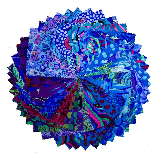 Kaffe Fassett Charm Pack quilting cotton - Classic collection Royal