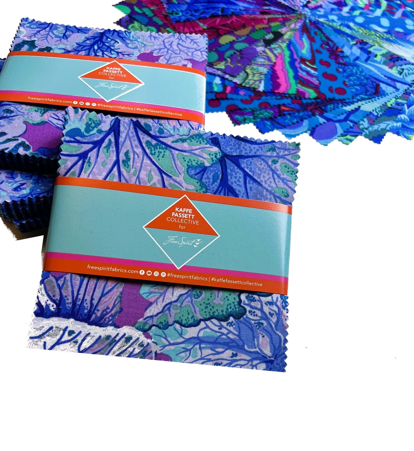 Kaffe Fassett Charm Pack quilting cotton - Classic collection Royal