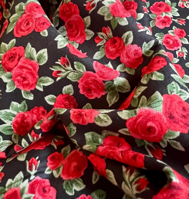 Liberty Fabric Flower Show Winter - Ascot Rose