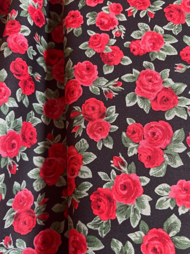 Liberty Fabric Flower Show Winter - Ascot Rose