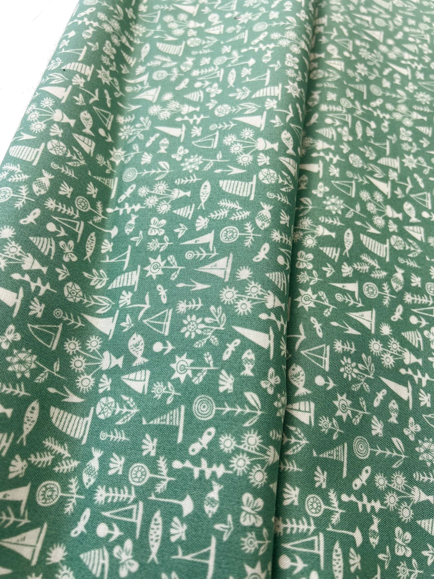 Liberty Fabric Riviera Collection - Sealife Green