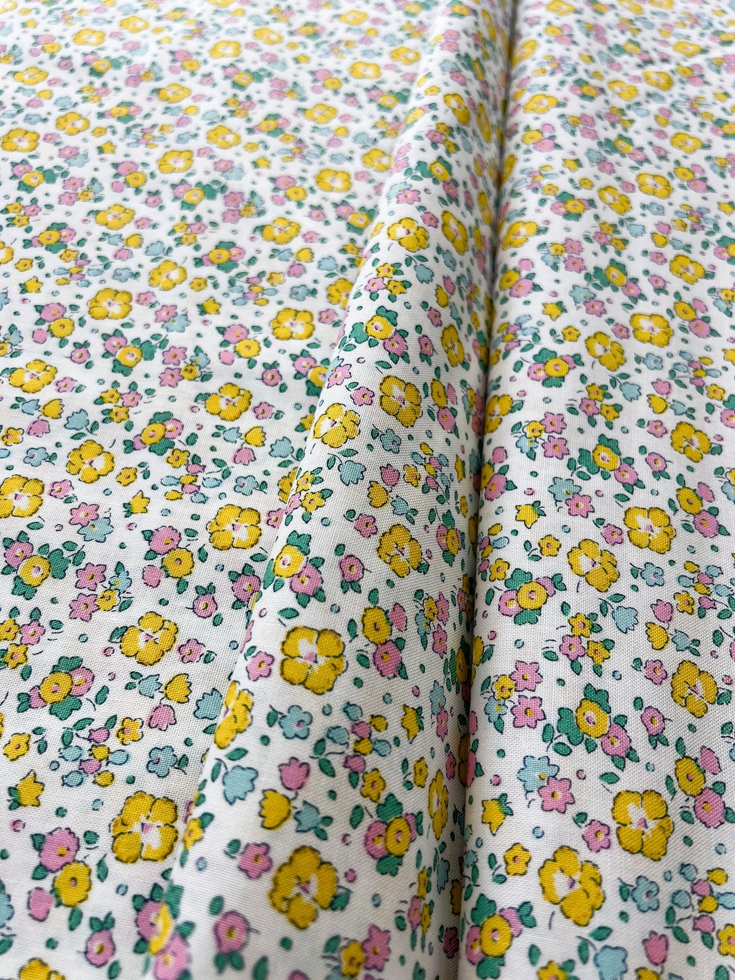 Liberty Fabric Riviera Collection - Seaside Blossom Yellow