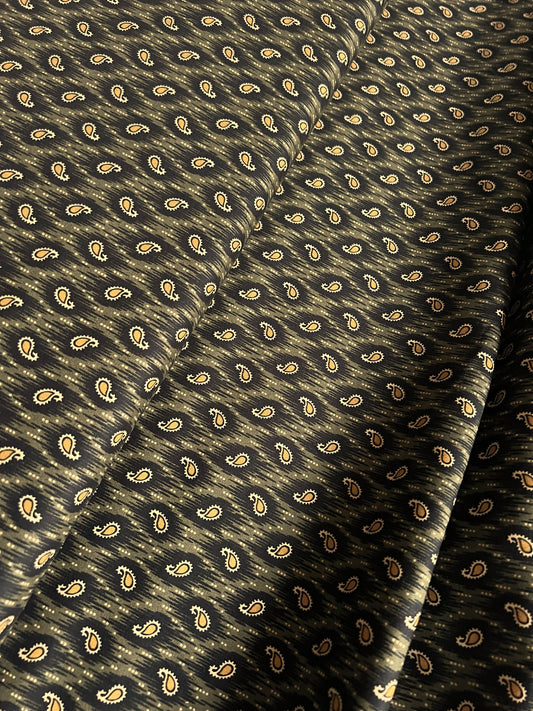 Makower Madison Manor - Small Paisley black