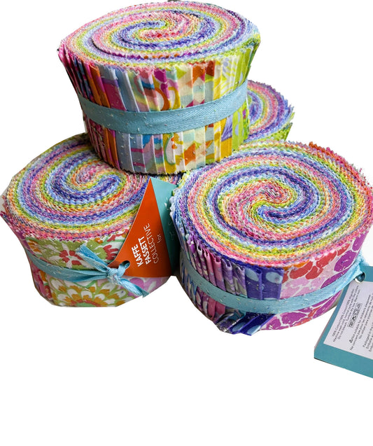 Jelly Roll Kaffe Fassett quilting cotton - Classic collection pastel Sorbet