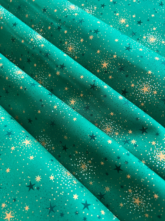 Makower Adorn Christmas Collection - Sparkle, green
