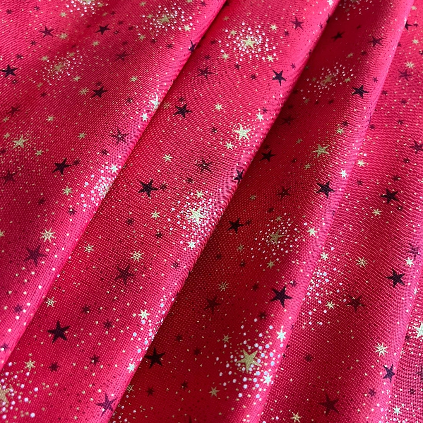 Makower Adorn Christmas Collection - Sparkle, red