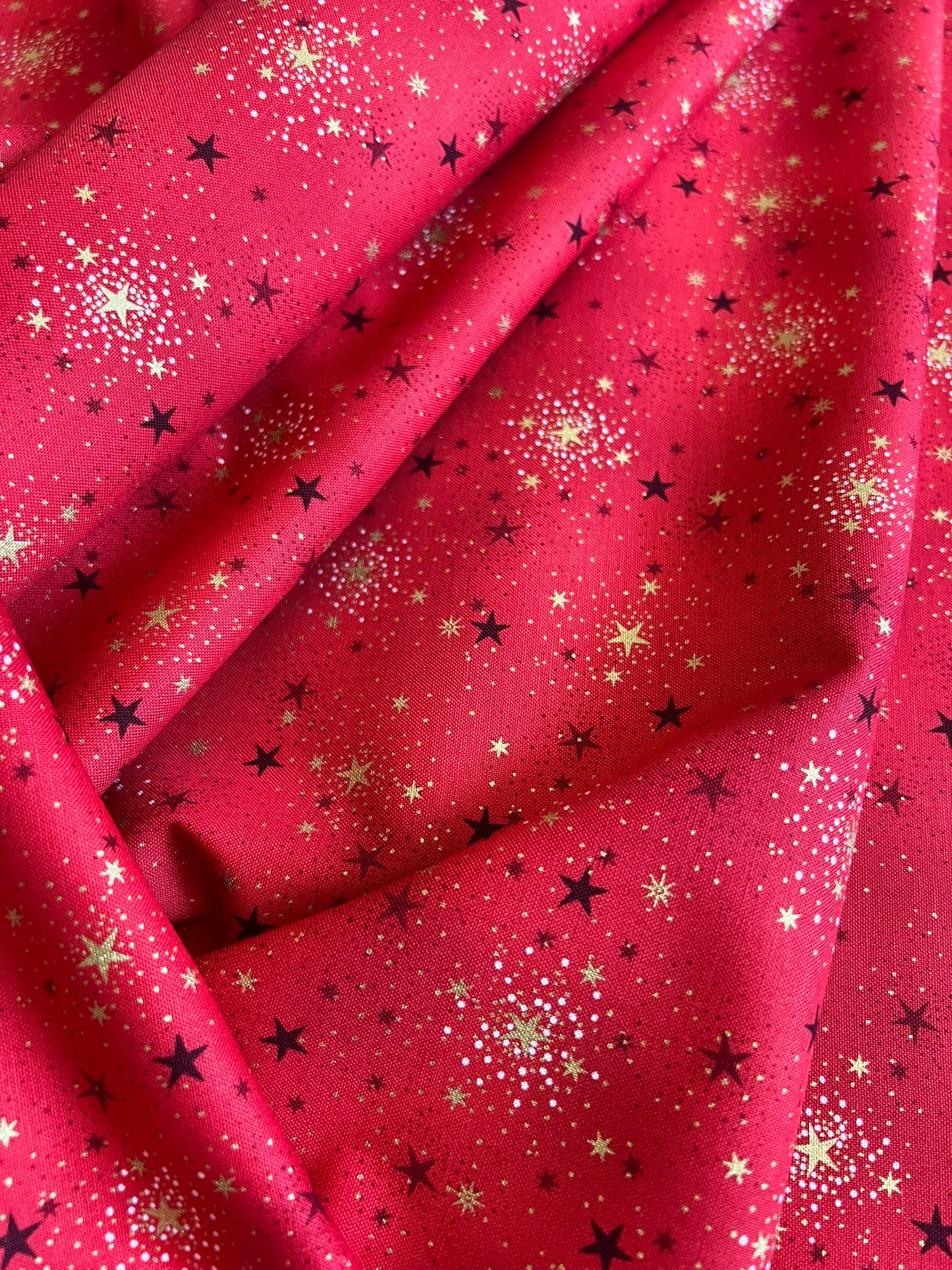 Makower Adorn Christmas Collection - Sparkle, red