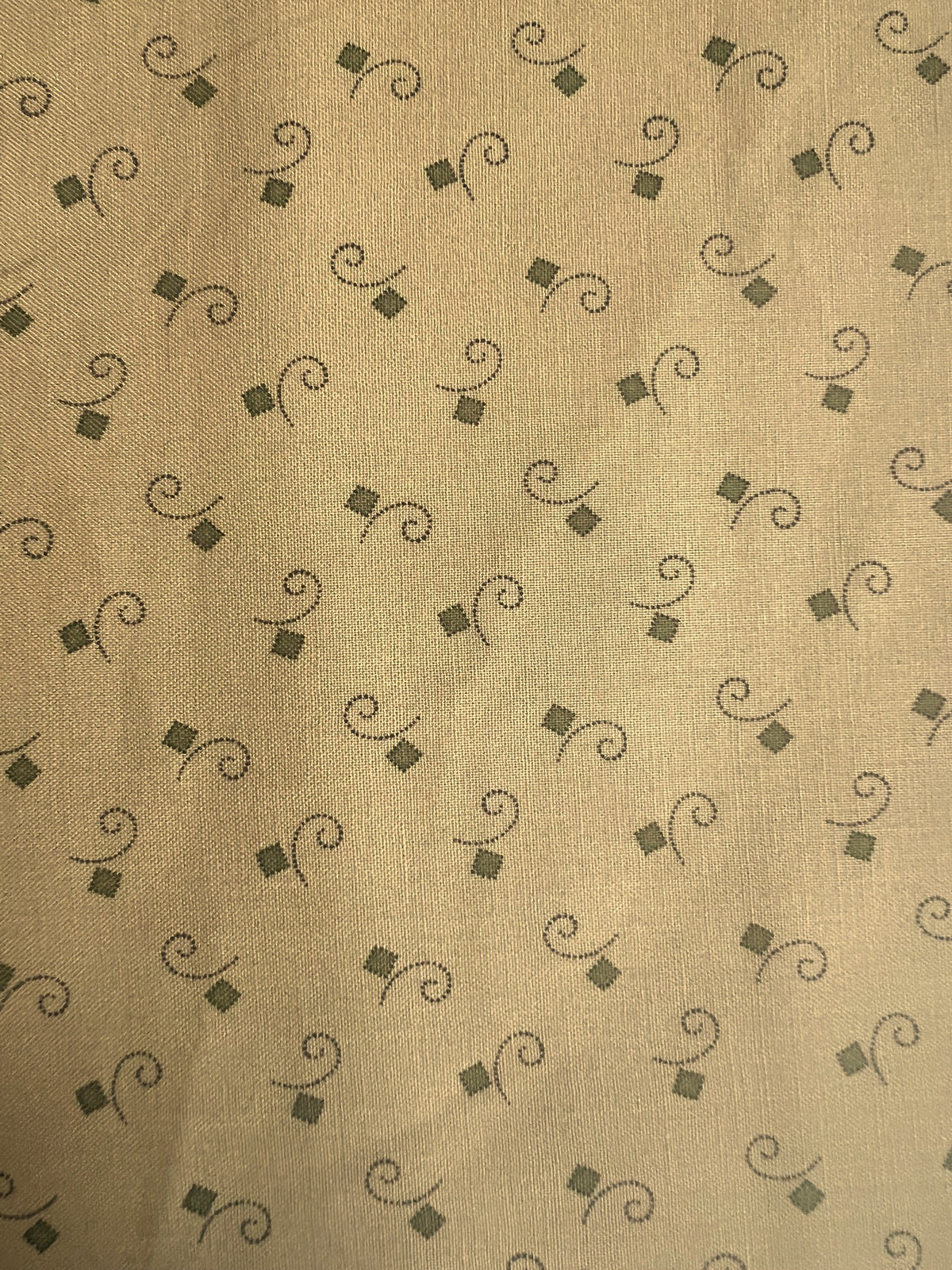 Makower Madison Manor - Square Curl green