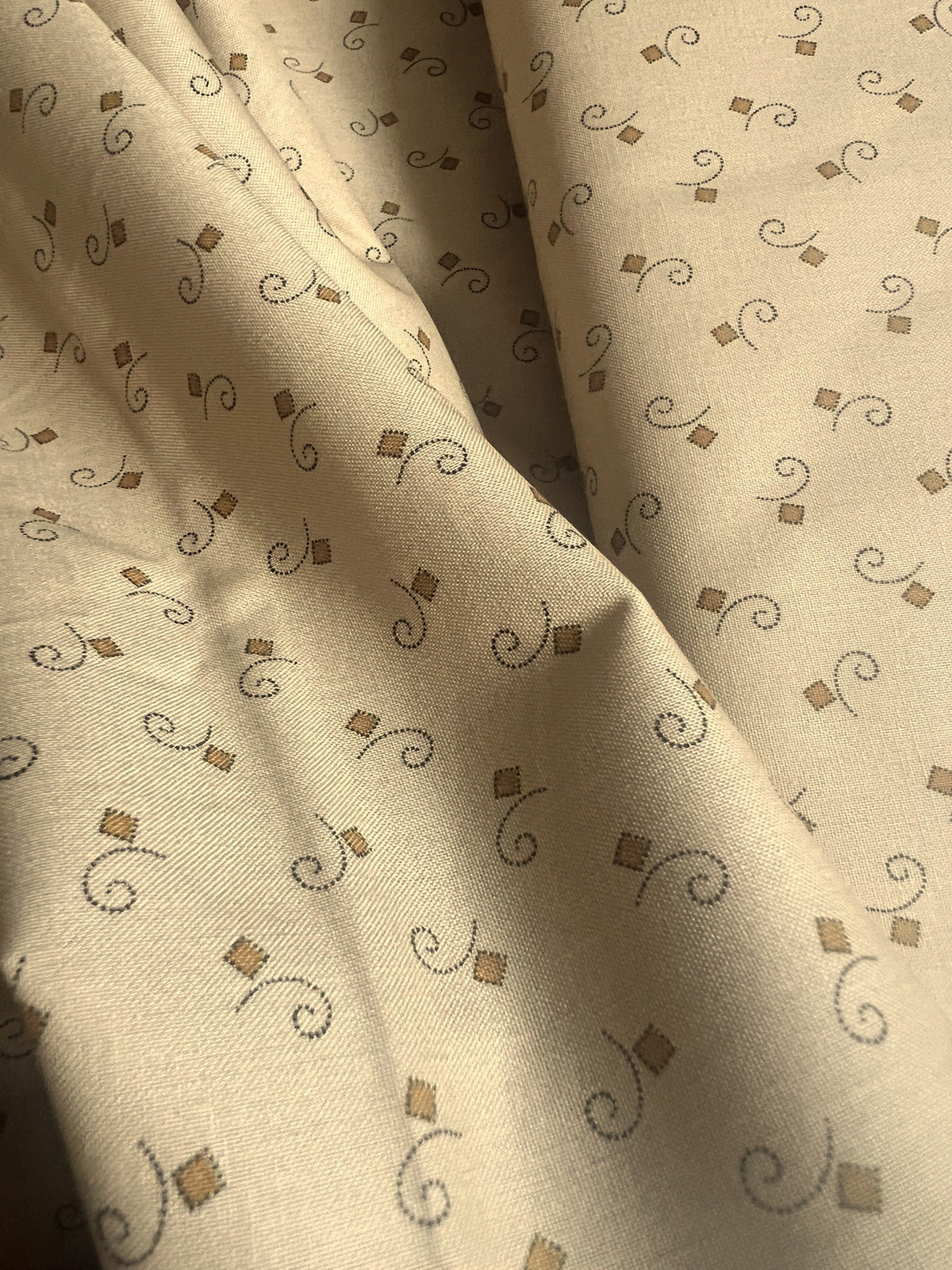 Makower Madison Manor - Square Curl tan