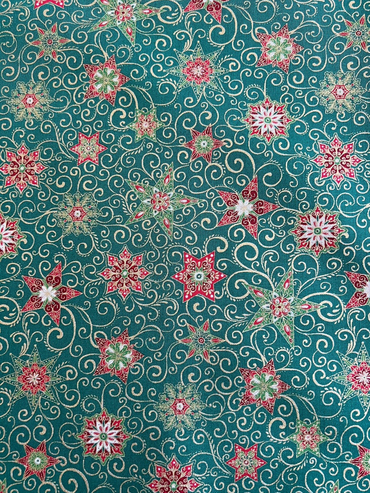 Makower Adorn Christmas Collection - Star, green