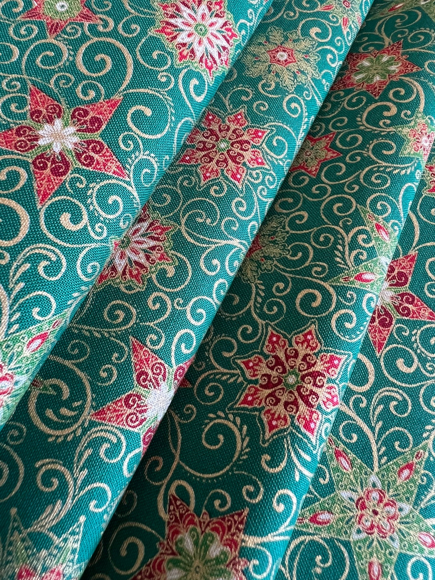 Makower Adorn Christmas Collection - Star, green