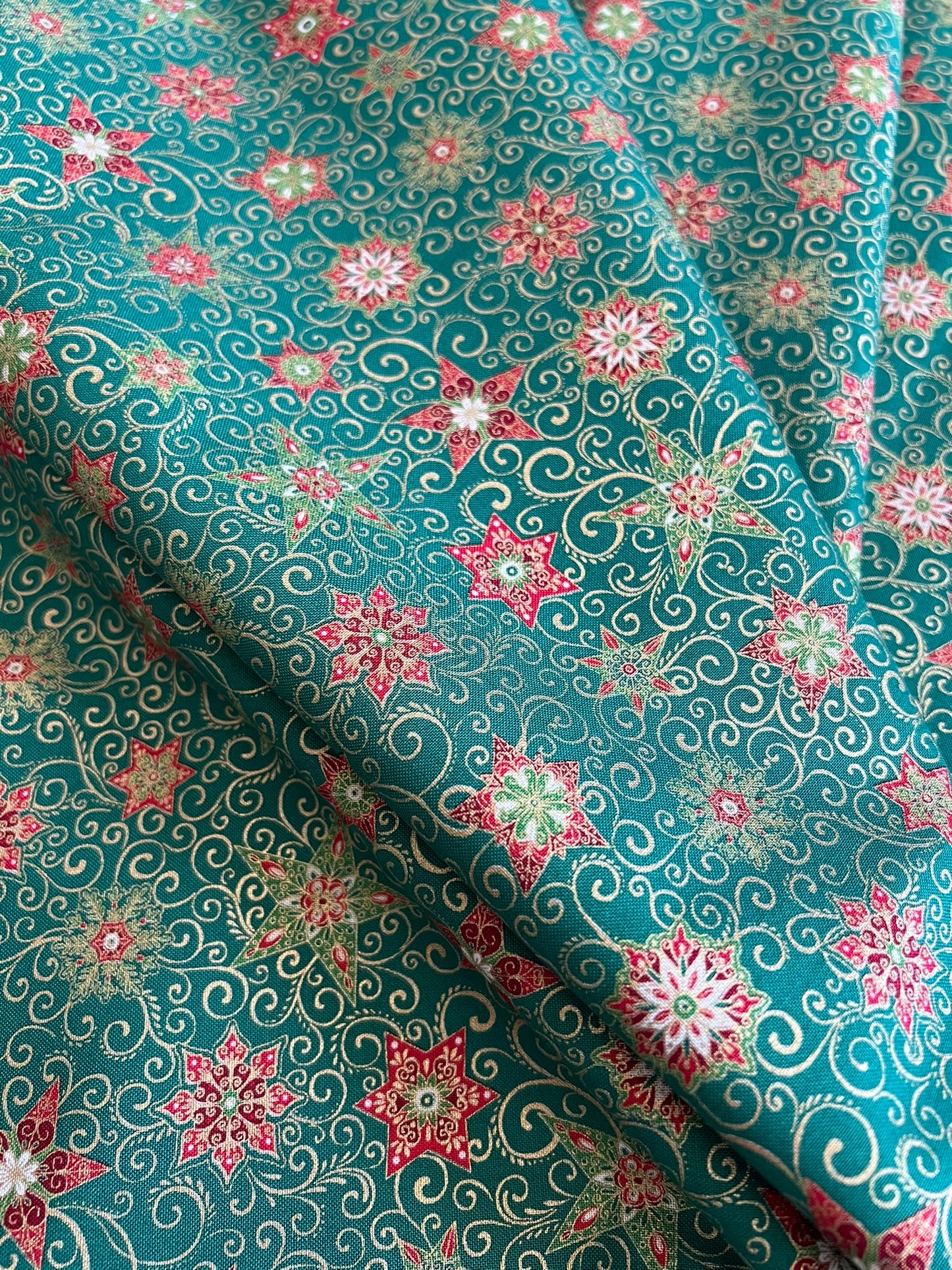 Makower Adorn Christmas Collection - Star, green