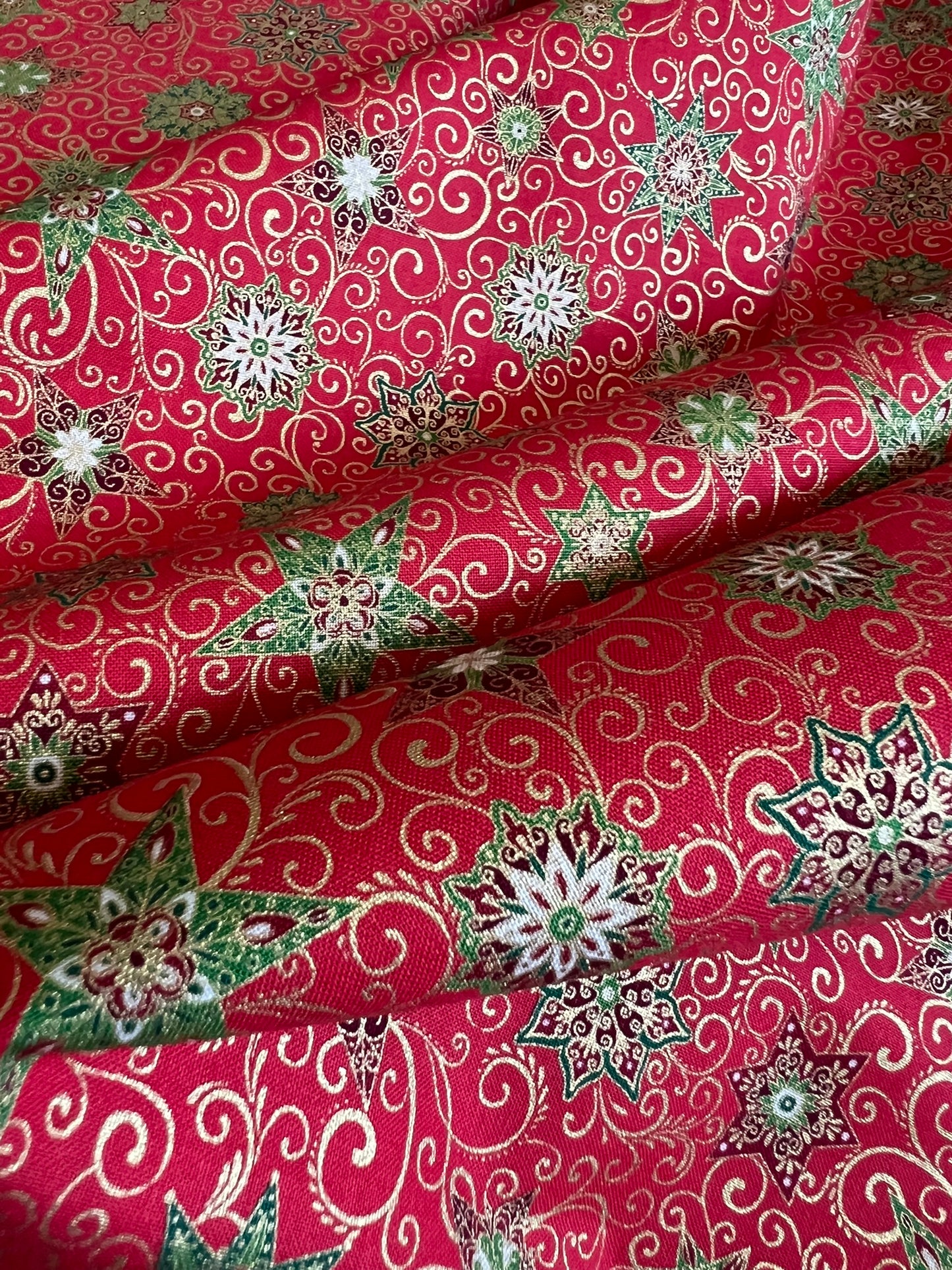 Makower Adorn Christmas Collection - Star, red
