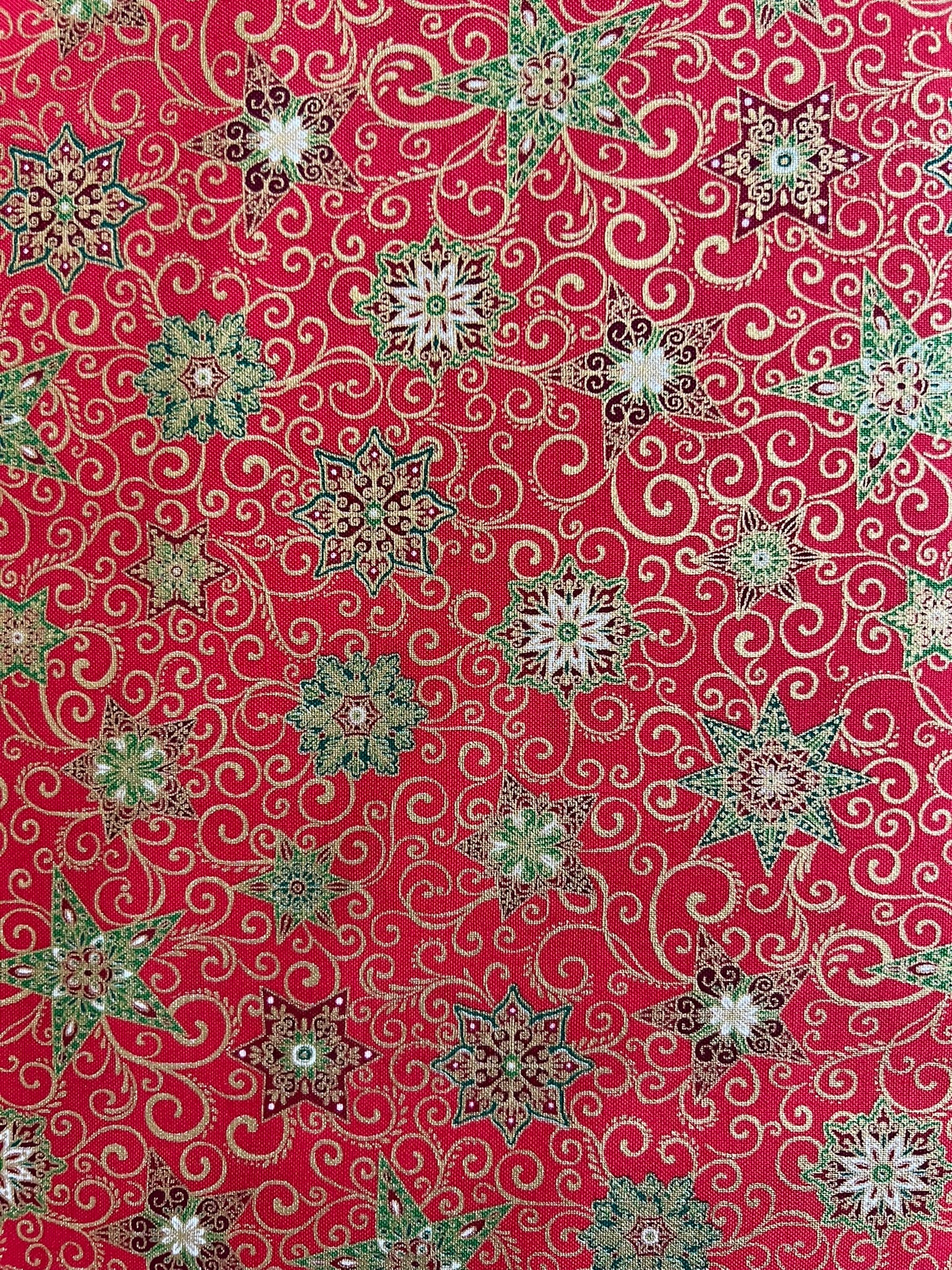 Makower Adorn Christmas Collection - Star, red