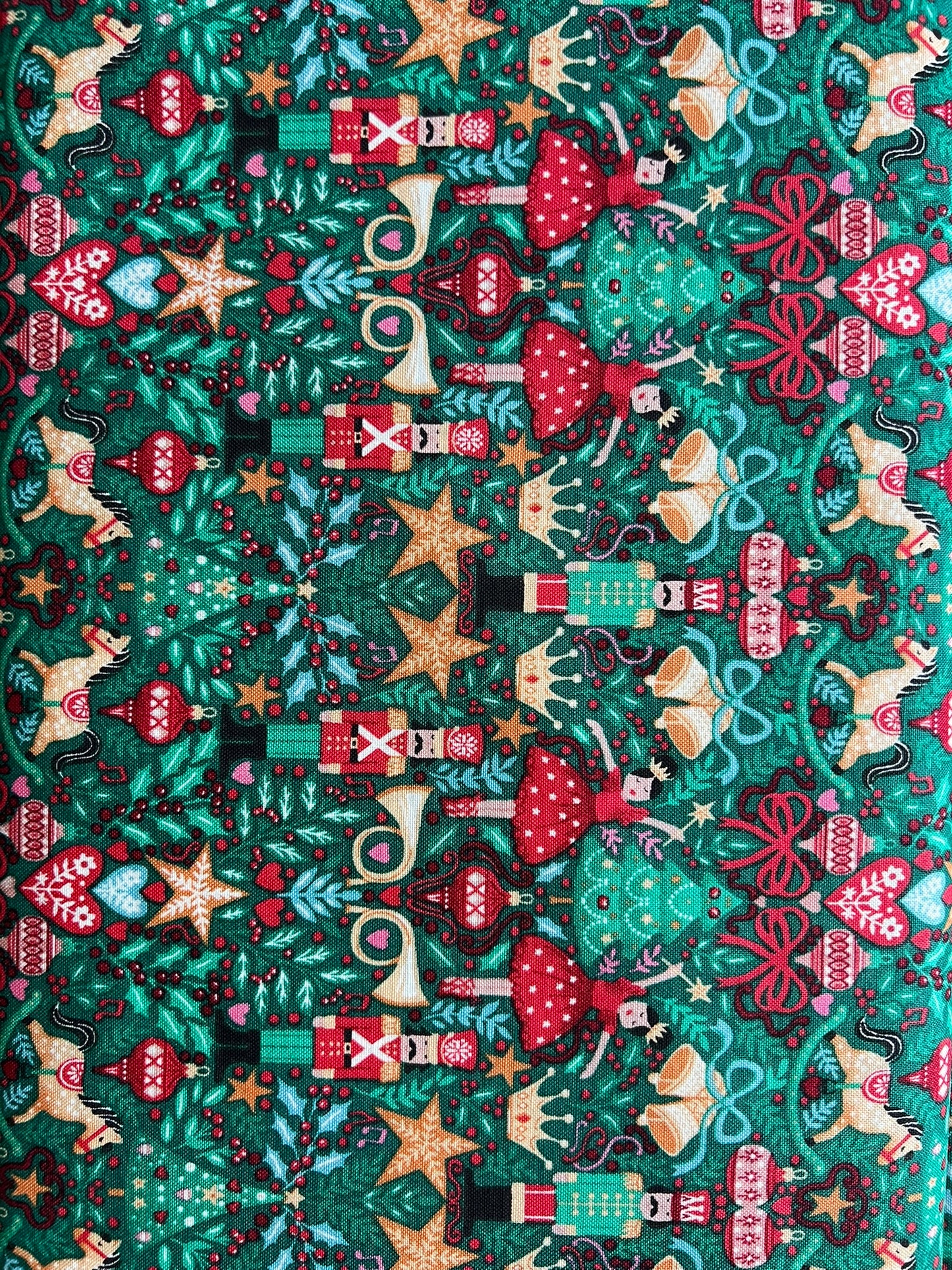 Makower Nutcracker Christmas Collection - Sugar Plum, green