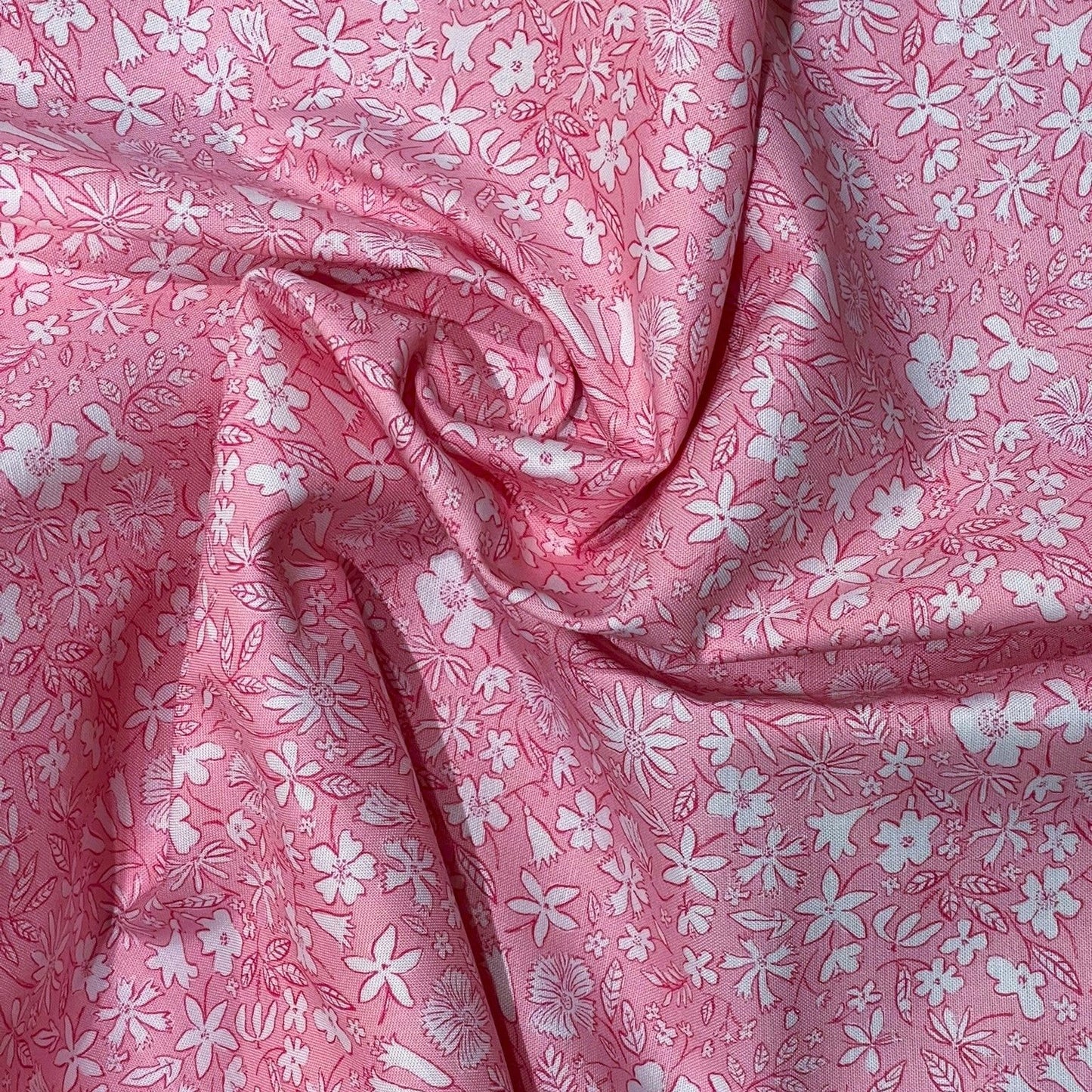 Liberty Fabric Riviera Collection - Summer Sketch Pink