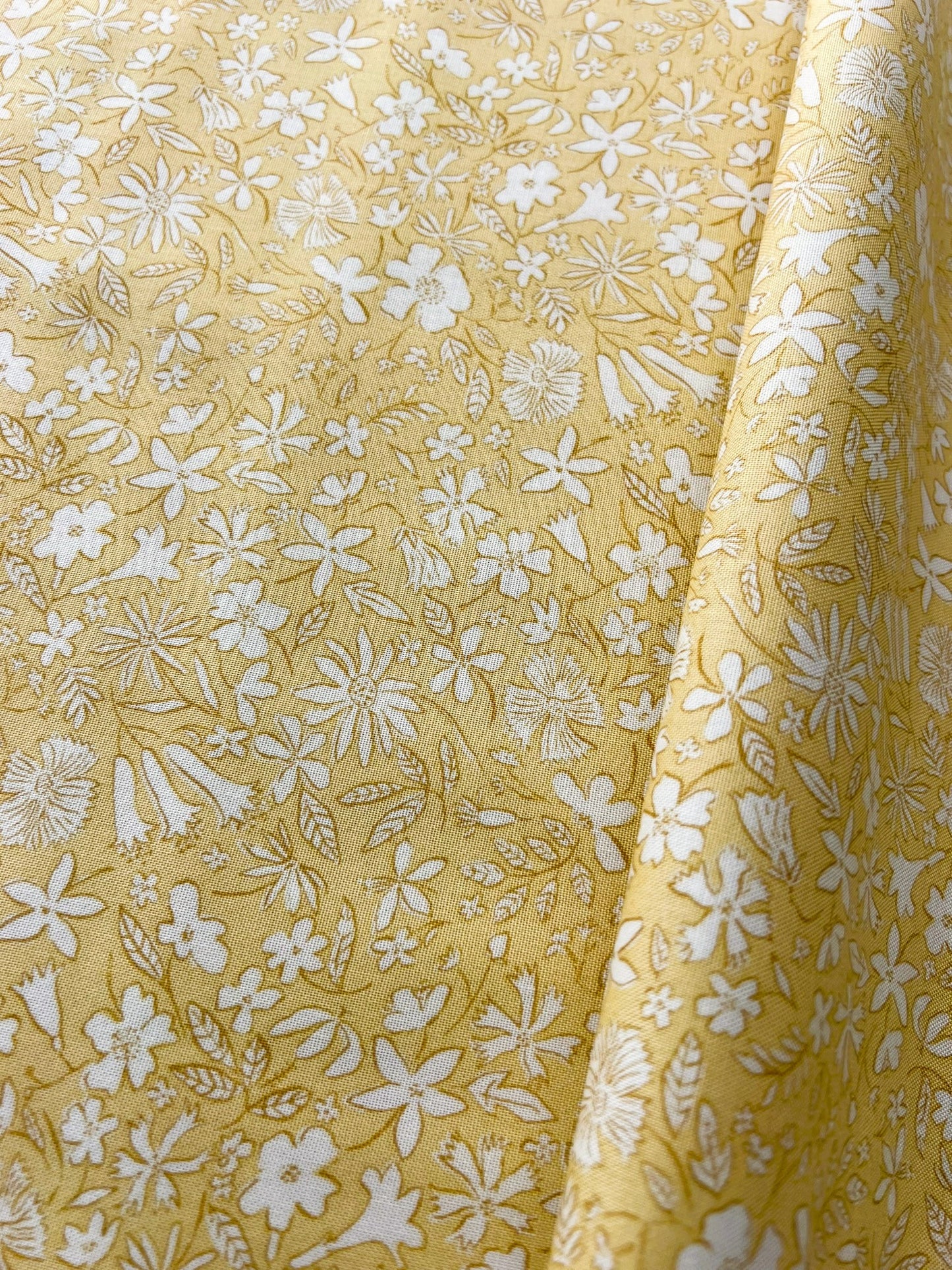 Liberty Fabric Riviera Collection - Summer Sketch Yellow