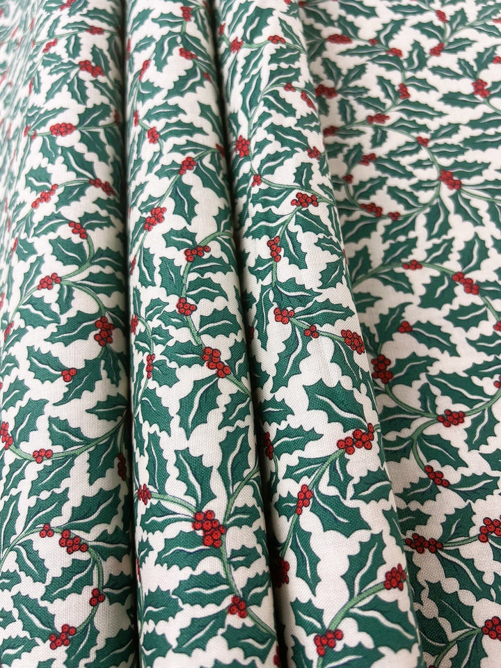 Festive Greetings - Swirling Holly A - Liberty Fabrics main image 1