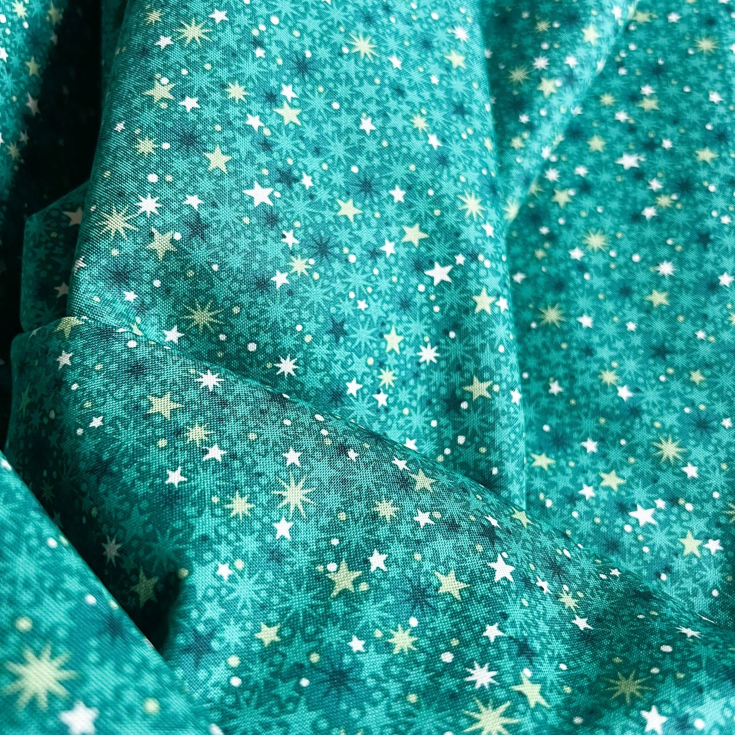 Makower Nutcracker Christmas Collection - Twinkle, green