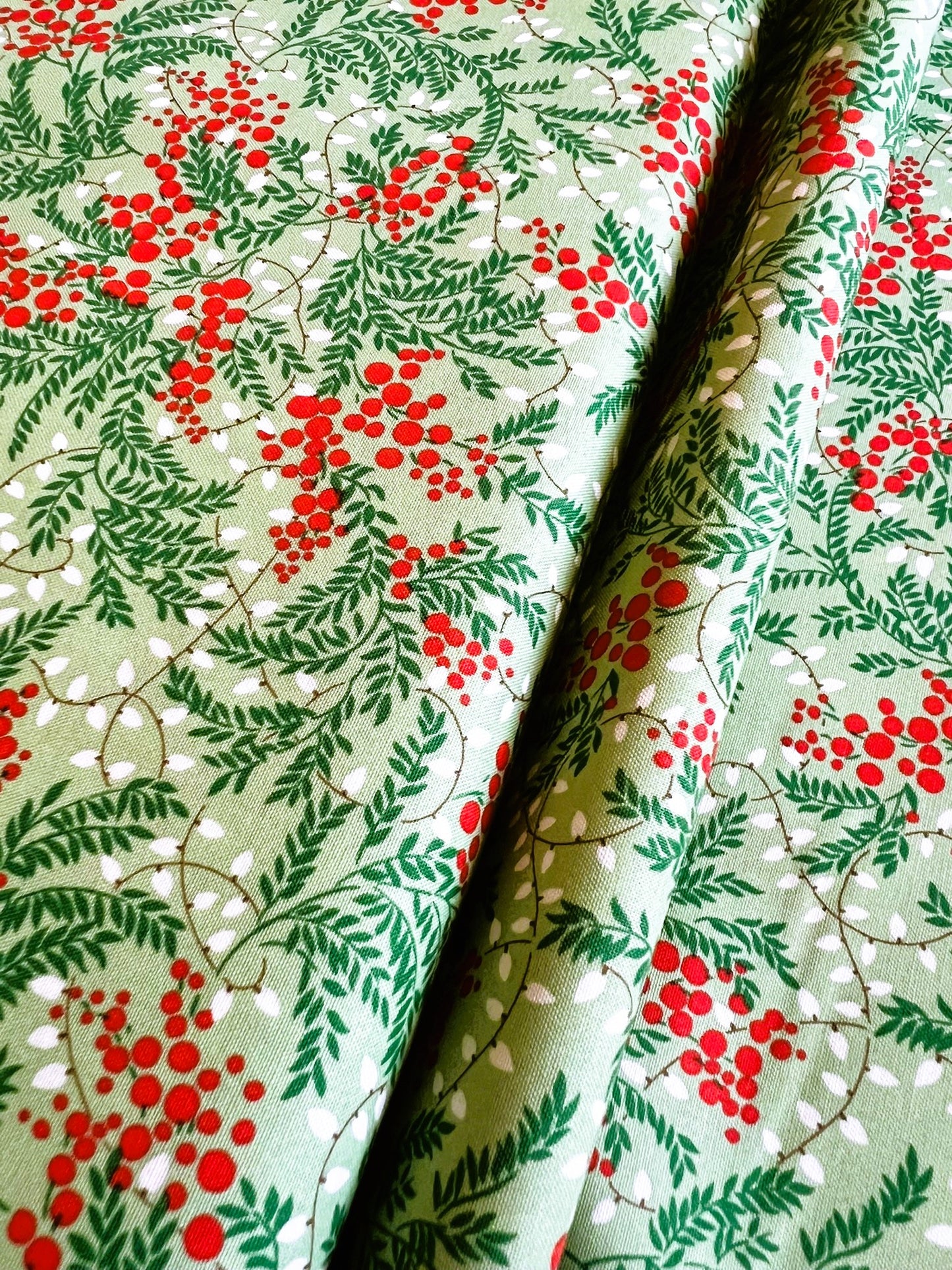 Liberty Christmas Fabric - Festive Magic Collection, Twinkling Lights C