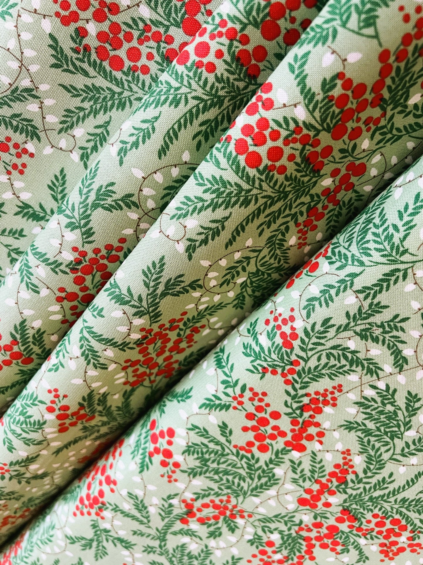 Liberty Christmas Fabric - Festive Magic Collection, Twinkling Lights C