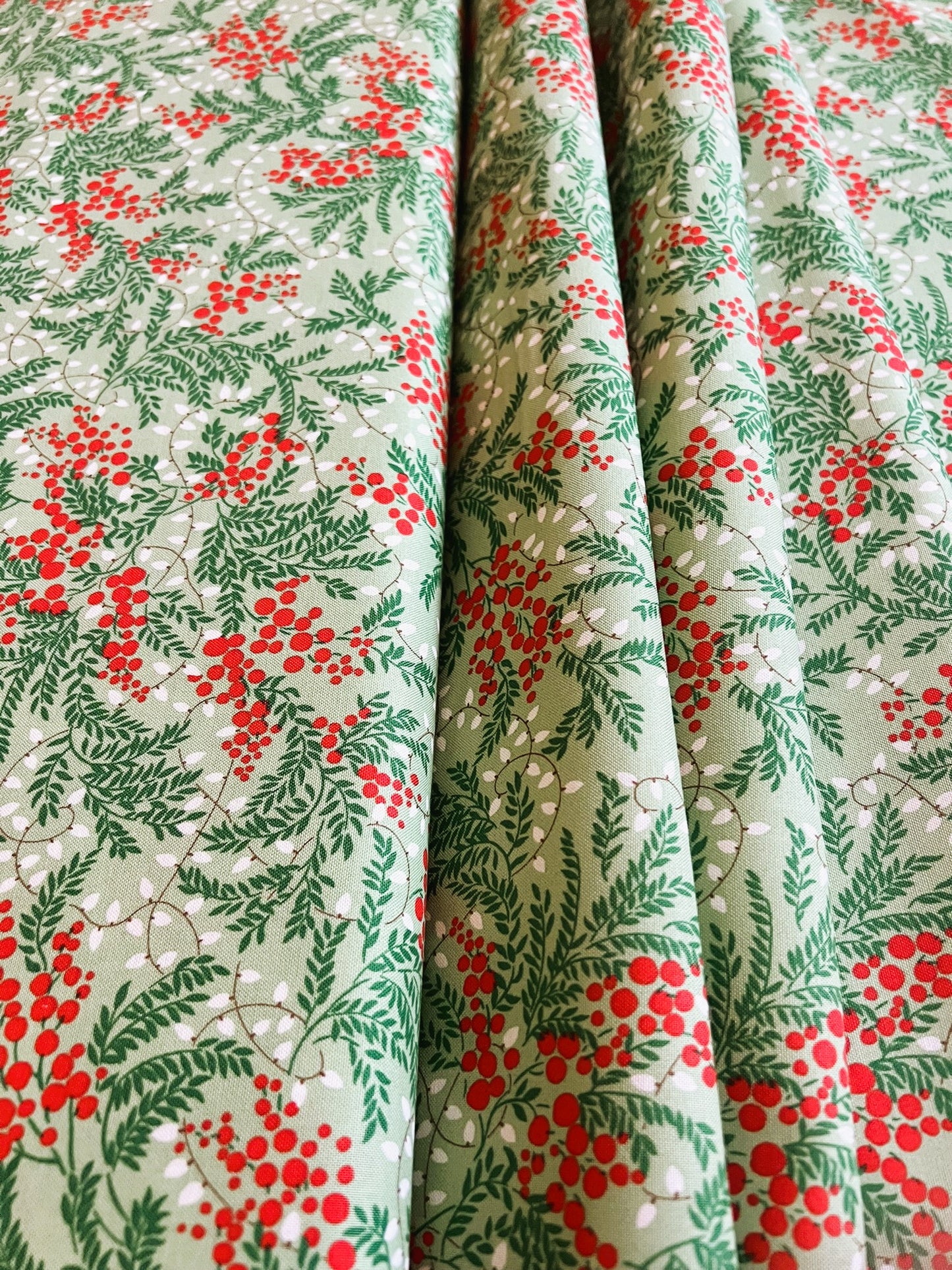 Liberty Christmas Fabric - Festive Magic Collection, Twinkling Lights C