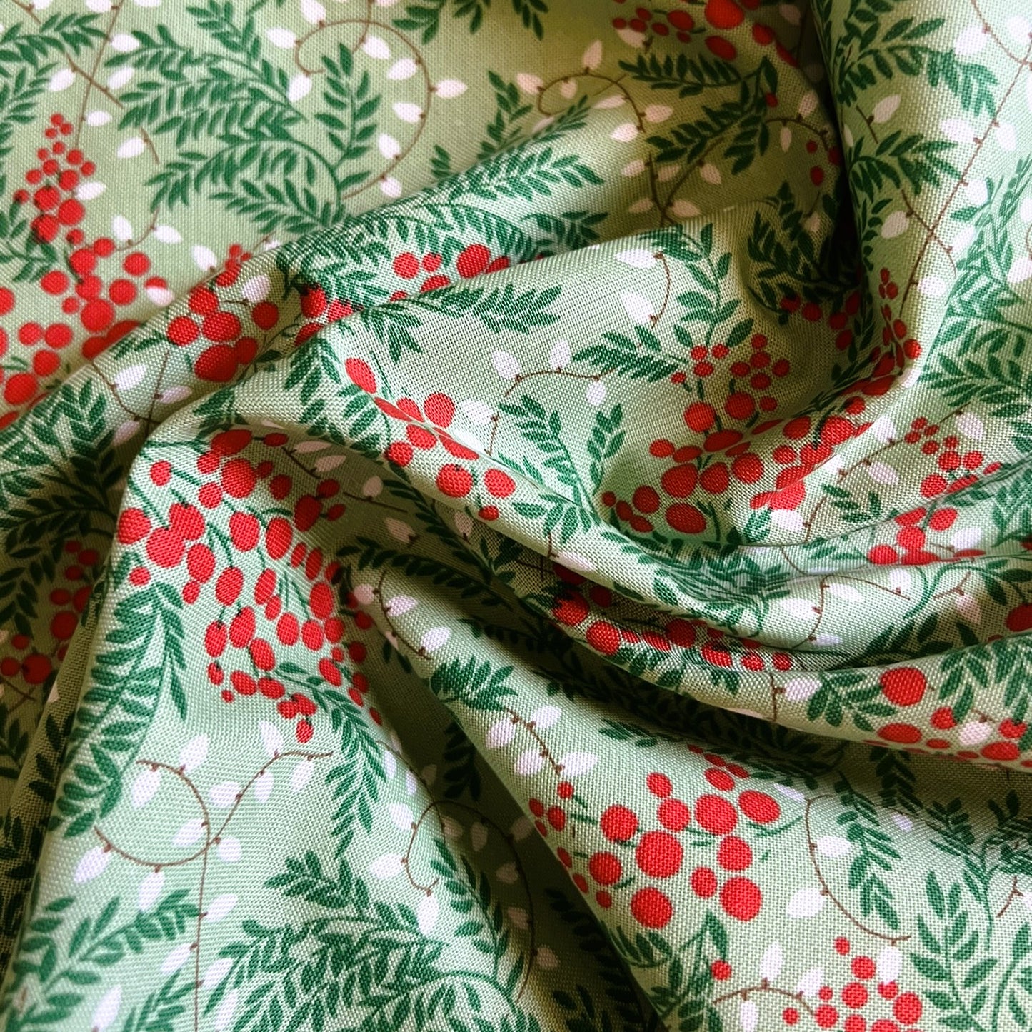 Liberty Christmas Fabric - Festive Magic Collection, Twinkling Lights C