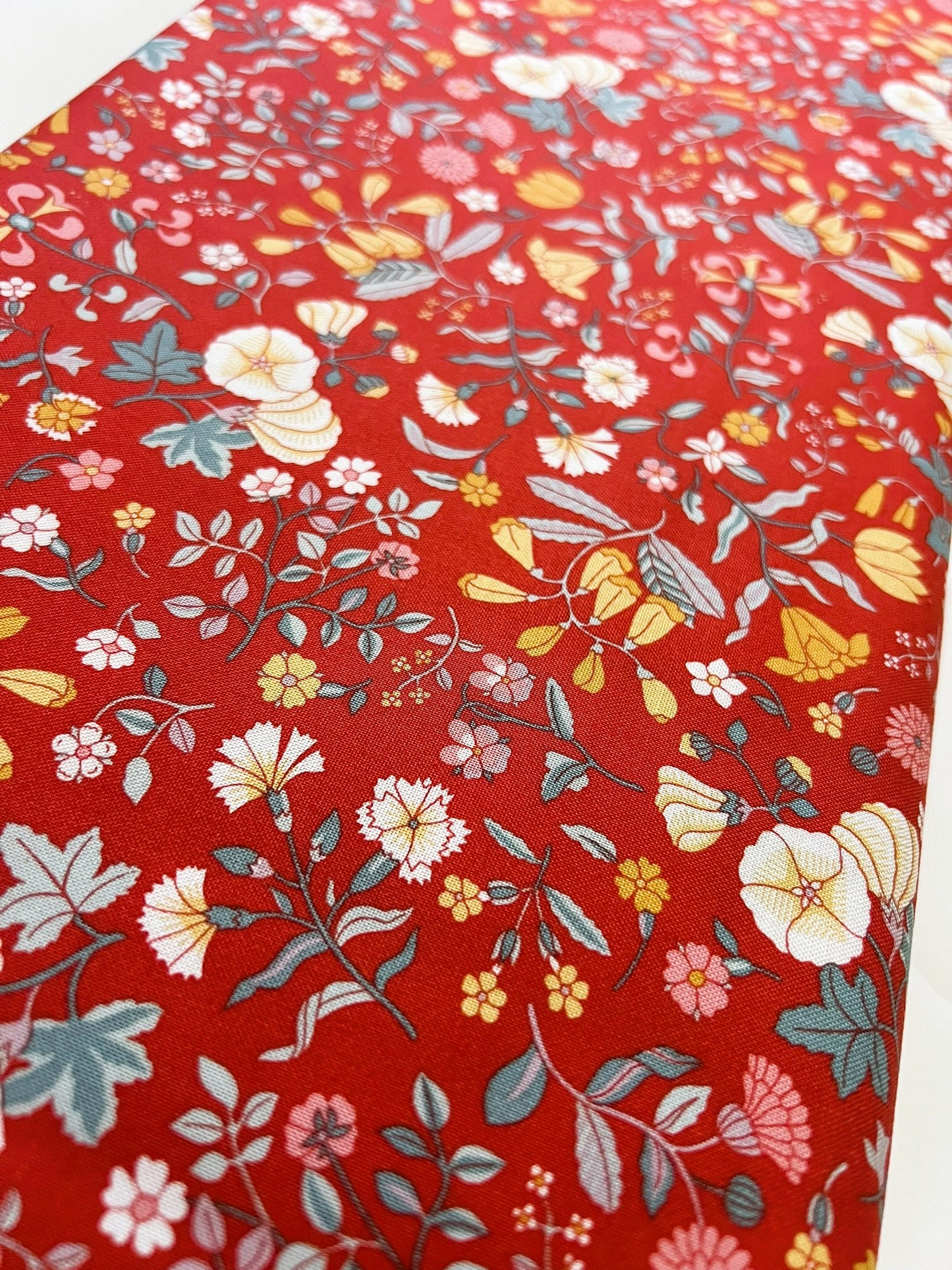 Liberty Fabric Everlasting - Wildflower Field Red