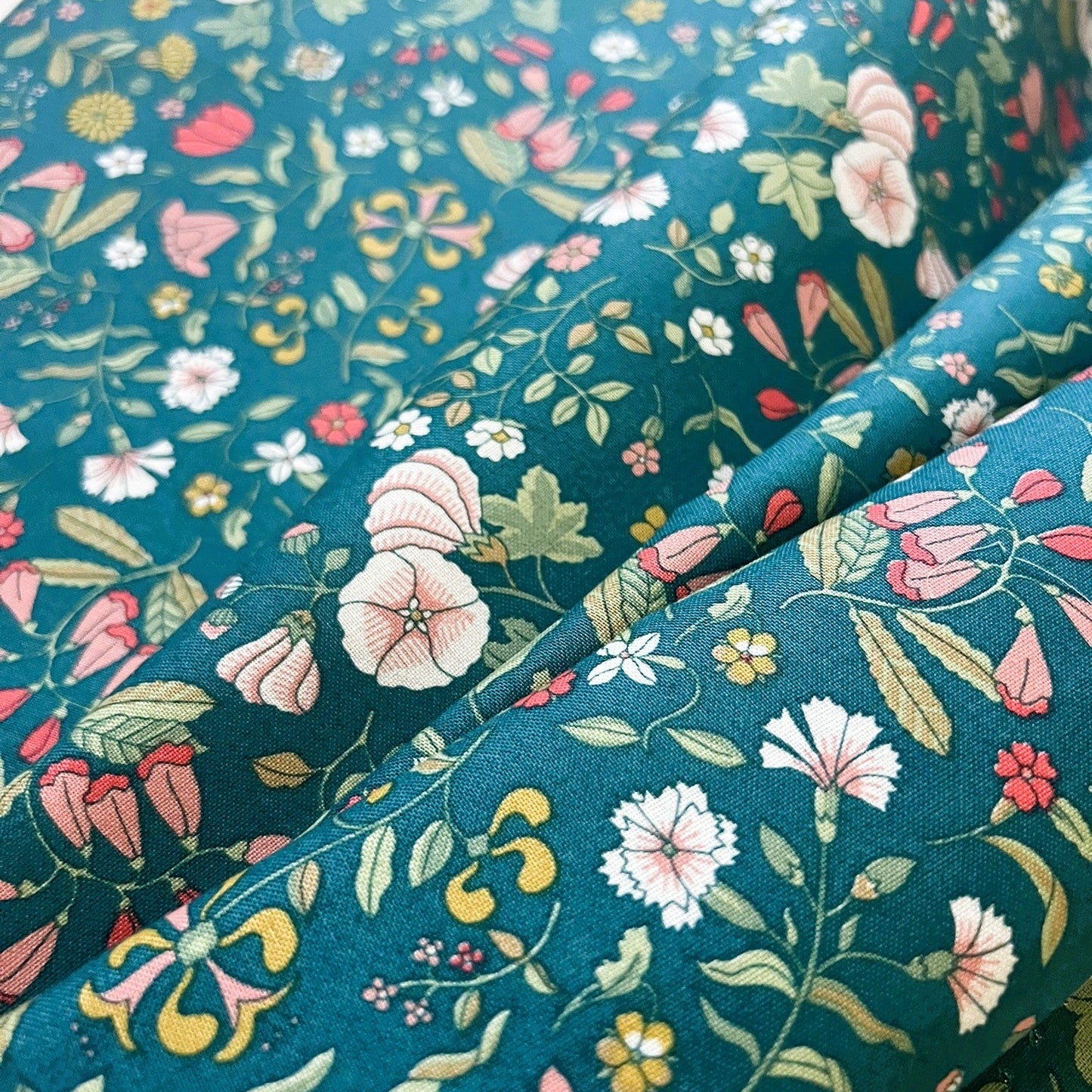 Liberty Fabric Everlasting - Wildflower Field Green