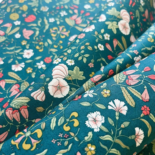 Liberty Fabric Everlasting - Wildflower Field Green