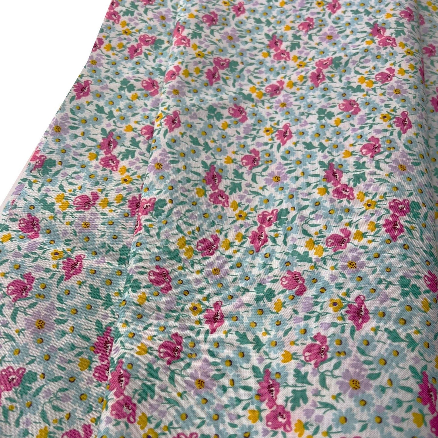 Liberty Fabric Riviera Collection - Wildflower Poppy green