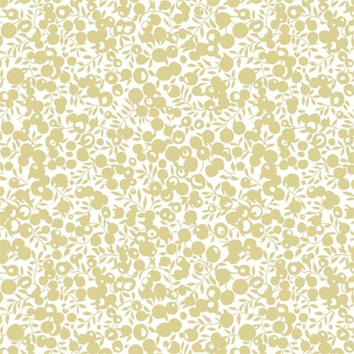 Liberty Christmas Fabric - Wiltshire Gold Metallic Fabric