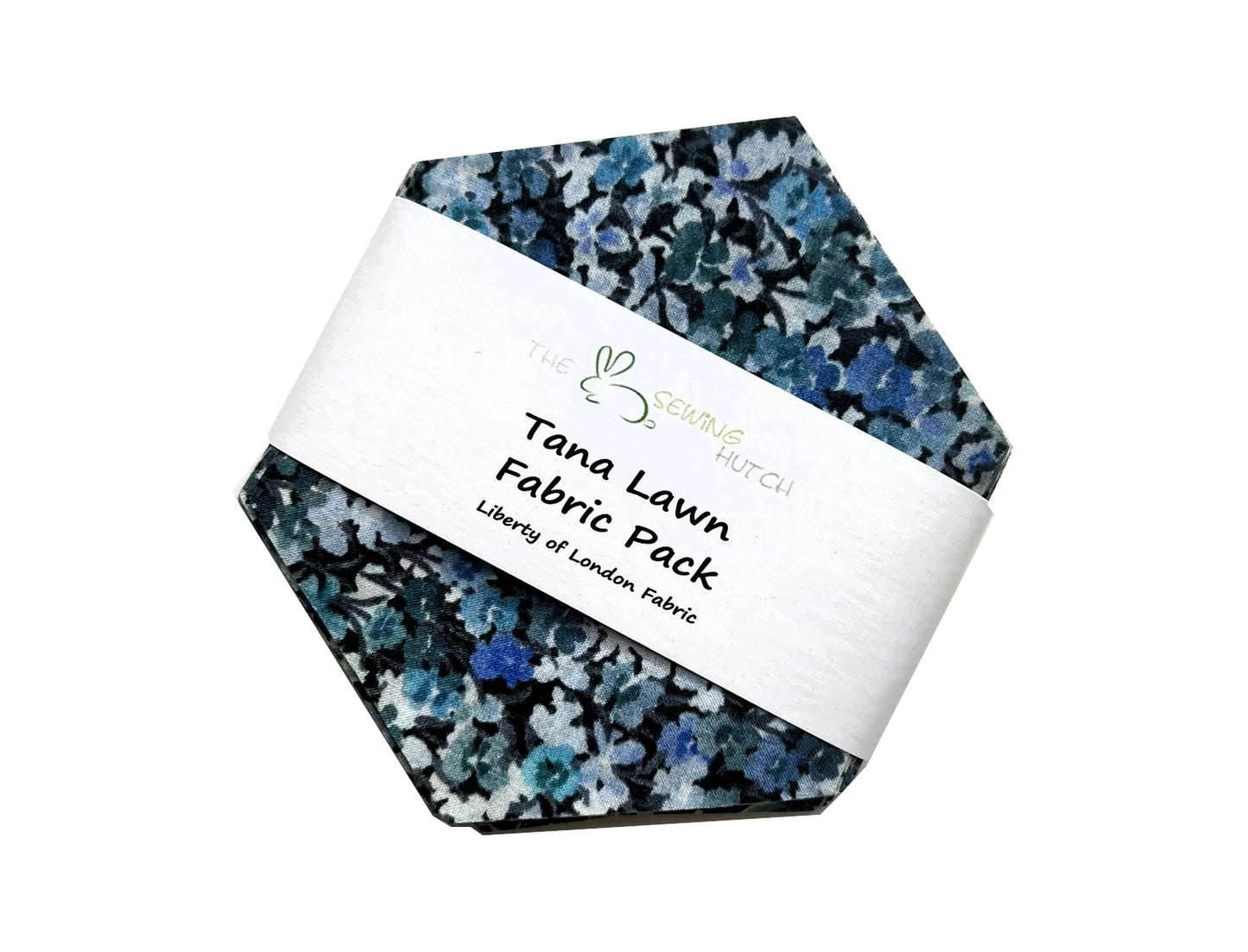 49 Liberty Lawn Paper Piecing Precut Hexagons  - Blues
