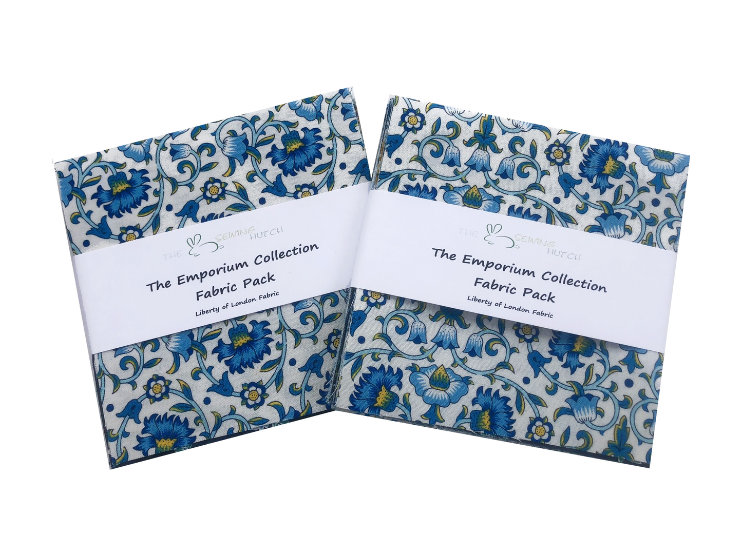 Liberty Charm Square Pack - 24 Emporium Collection blue squares