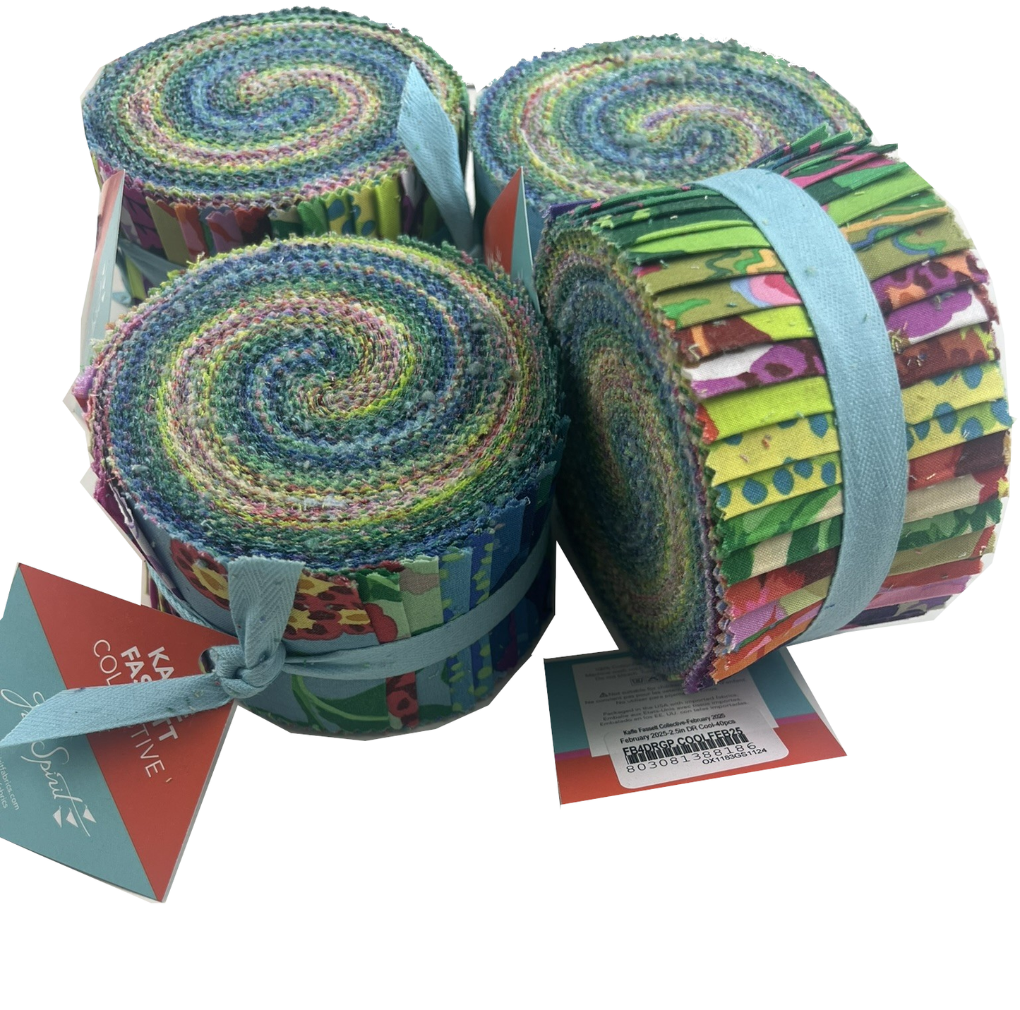 Jelly Roll Kaffe Fassett quilting cotton - Classic collection Tidal green